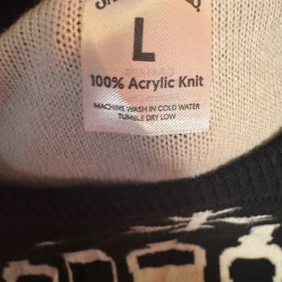 Jack Daniels Bonded Gentleman Jack Knit Holiday Sweater Men's Size L Christmas - Picture 8 of 16